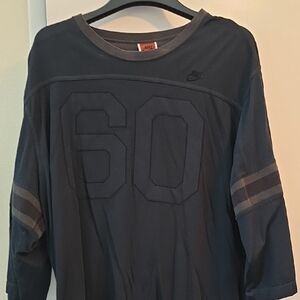 Nike Charcoal Long Sleeve Top with '60' Design